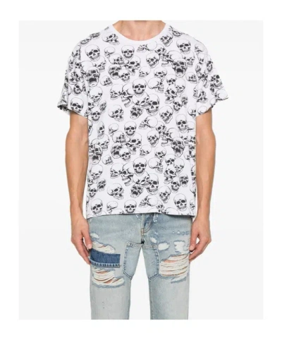 Gallery Dept. Skull Printed Cotton-jersey T-shirt In White