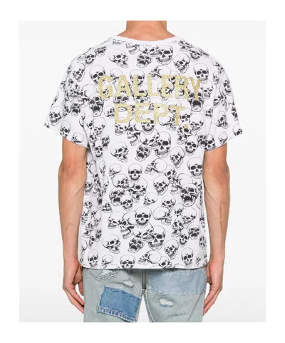 Gallery Dept. Skull Printed Cotton-jersey T-shirt In White