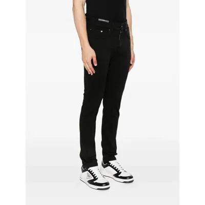 Pt01 Black Rock Slim Jeans In Black