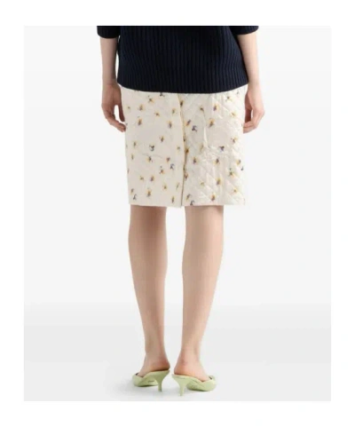 Prada Patterned Skirt In Neutral