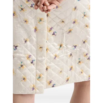 Prada Patterned Skirt In Neutral