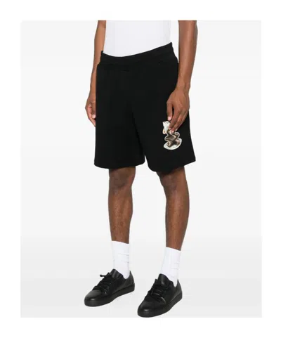 Moschino Cotton Pants In Black