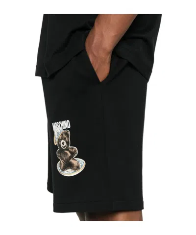 Moschino Cotton Pants In Black
