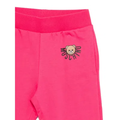 Moschino Teddy-print Tracksuit In Pink