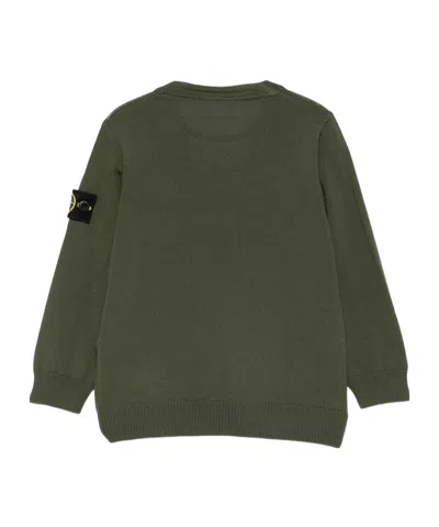 Stone Island Compass-badge Sweatshirt In Green