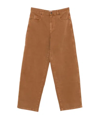 Isabel Marant Straight-leg Casual Pants In Brown