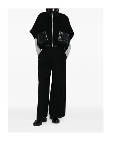 Herno Resort Short-sleeve Poncho In Black