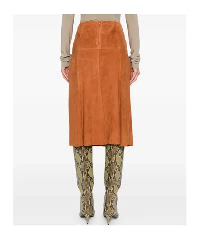 Isabel Marant A-line Skirt In Orange