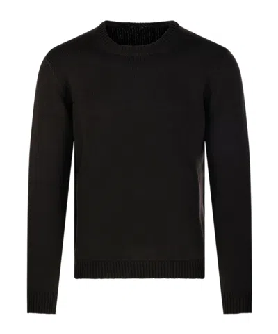 Roberto Collina Round-neck Knitted Sweater In Black