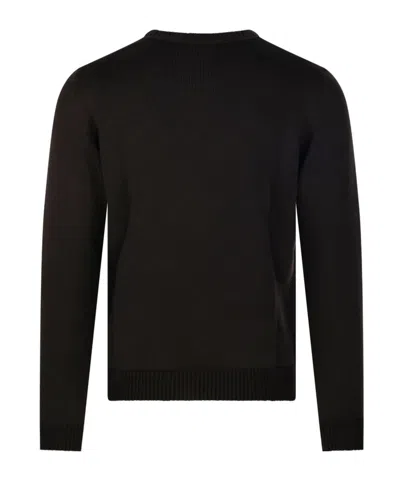 Roberto Collina Round-neck Knitted Sweater In Black