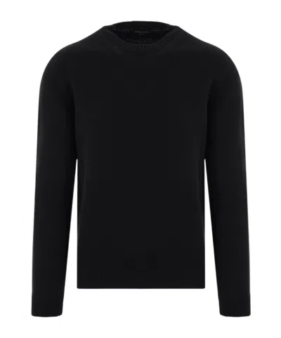 Roberto Collina Man Sweater Midnight Blue Size 40 Merino Wool