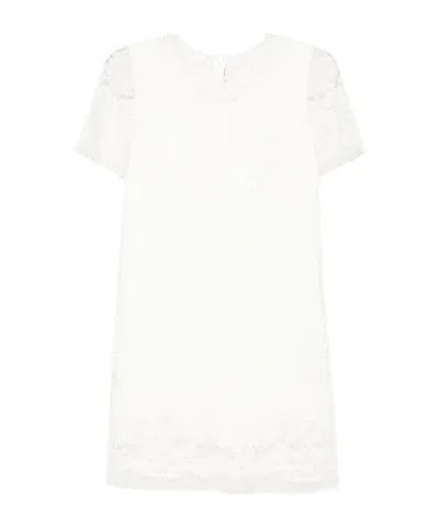 Ermanno Scervino Lace-trimmed Short-sleeved Dress