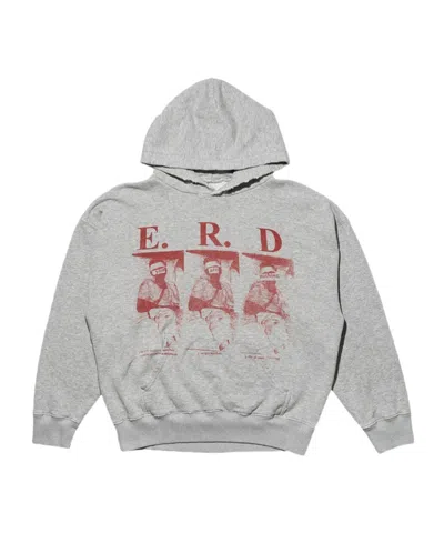 Enfants Riches Deprimes Distressed Logo-print Cotton-jersey Hoodie In Gray
