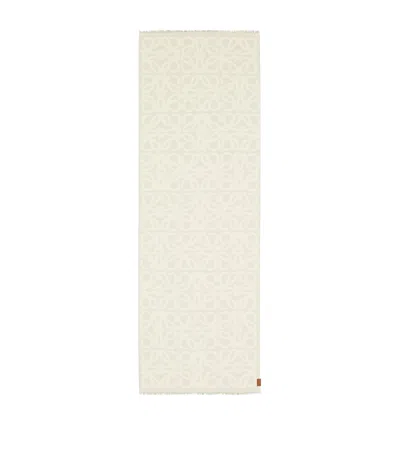 Loewe Wool-silk Anagram Scarf