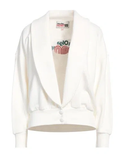 Reina Olga Woman Sweatshirt White Size Xs/s Cotton