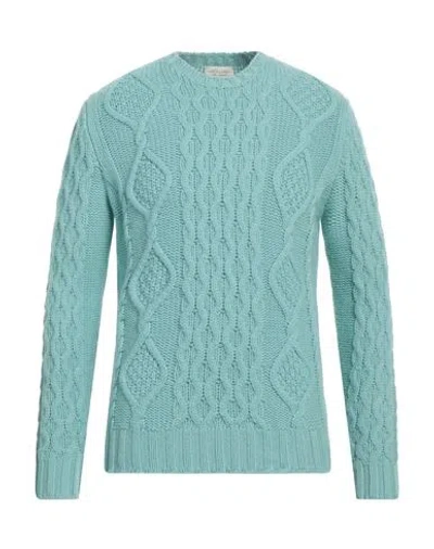 Filippo De Laurentiis Man Sweater Turquoise Size 42 Merino Wool, Cashmere In Green