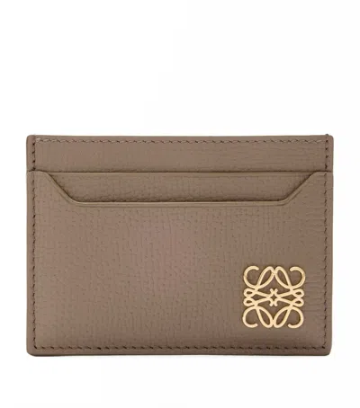 Loewe Anagram Plain Cardholder In Pebble Grained Calfskin
