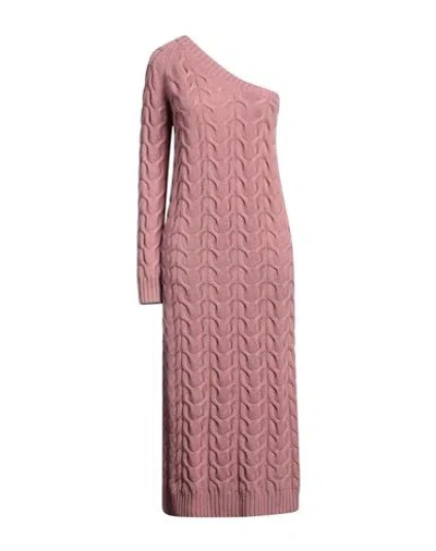Max Mara Woman Midi Dress Antique Rose Size S Wool, Cashmere