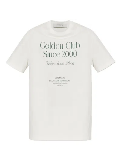 Golden Goose Journey Ms T-shirt Regular Light Cotton Jersey With Print In White