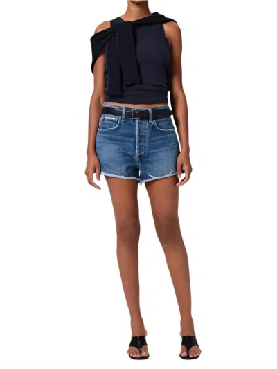 Citizen Of Humanity Marlow Mid-rise Vintage Short In Allora In Blue
