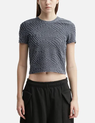 Alexander Wang T Logo Jacquard Short Sleeve Baby T-shirt