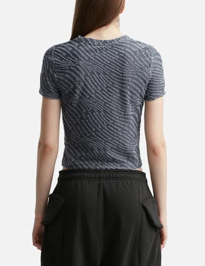 Alexander Wang T Logo Jacquard Short Sleeve Baby T-shirt