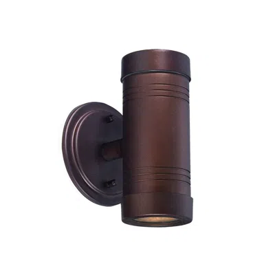 Hivvago Two Light Bronze Cylinder Wall Light