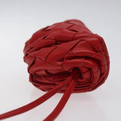 Pre-owned Bottega Veneta Red Leather Clutch Bag ()