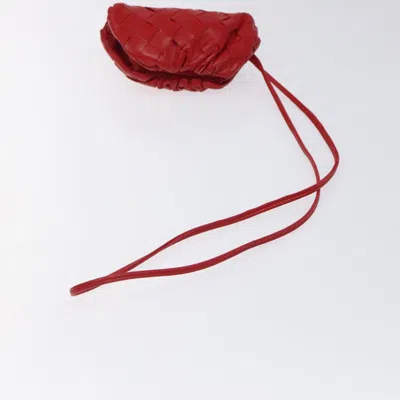 Pre-owned Bottega Veneta Red Leather Clutch Bag ()