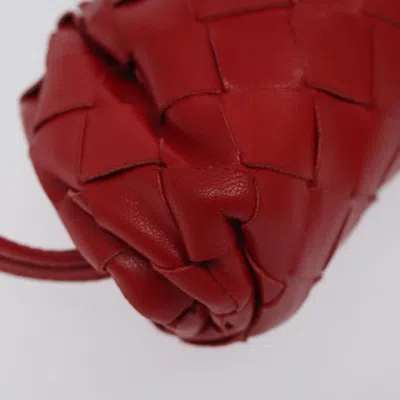 Pre-owned Bottega Veneta Red Leather Clutch Bag ()