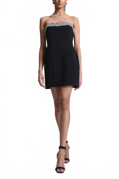 A.l.c Elsie Strapless Embellished Mini Dress In Black In Black