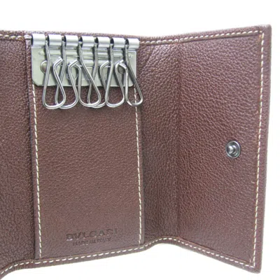 Pre-owned Bulgari Parentesi Brown Leather Wallet  ()