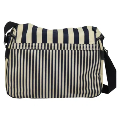 Pre-owned Burberry Black Label White Canvas Shoulder Bag ()