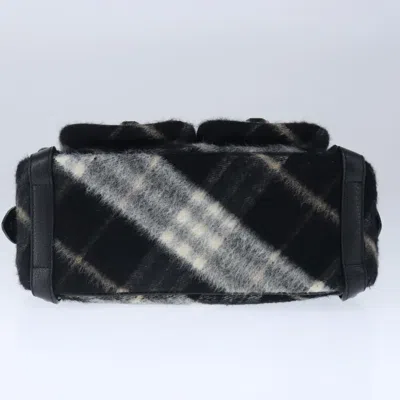Pre-owned Burberry Blue Label Black Wool Shoulder Bag ()