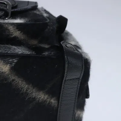 Pre-owned Burberry Blue Label Black Wool Shoulder Bag ()
