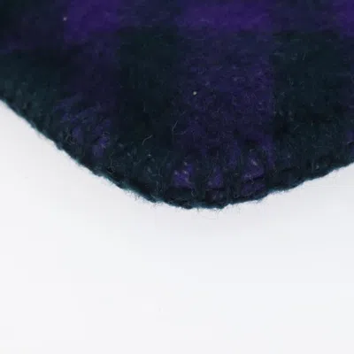 Pre-owned Burberry Check Link Purple Cotton Clutch Bag ()