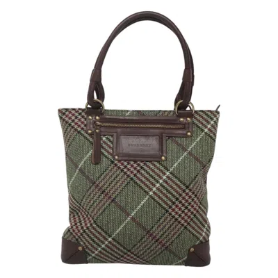 Pre-owned Burberry Green Wool Tote Bag ()