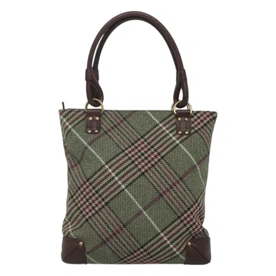 Pre-owned Burberry Green Wool Tote Bag ()