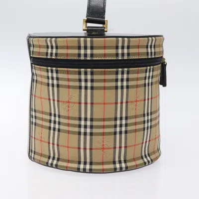 Pre-owned Burberry Nova Check Beige Canvas Clutch Bag ()