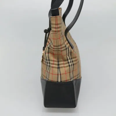 Pre-owned Burberry Nova Check Beige Canvas Tote Bag ()