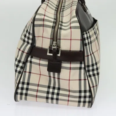 Pre-owned Burberry Nova Check Beige Nylon Travel Bag ()