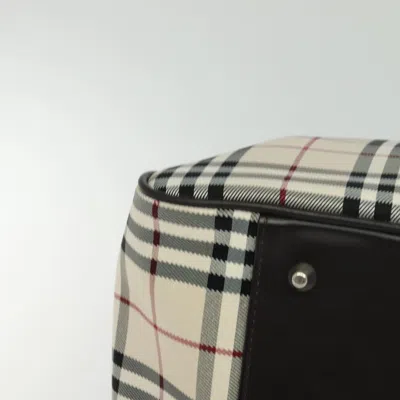 Pre-owned Burberry Nova Check Beige Nylon Travel Bag ()