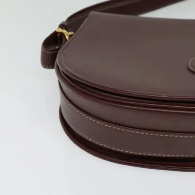 Pre-owned Cartier Must De  Burgundy Leather Shoulder Bag ()