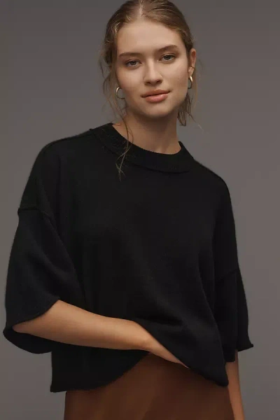 By Anthropologie The Goldie Crew-neck Cashmere Sweater