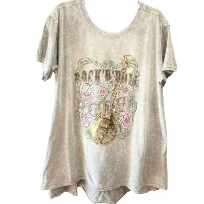 Zutter Rock N Roll Rodeo Tee Dress In Gray