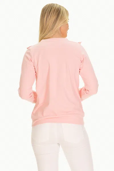 Duffield Lane The Rue Pullover In Supersoft Bonbon Pink In Pink