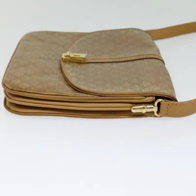 Pre-owned Celine Céline Macadam Beige Synthetic Shoulder Bag ()