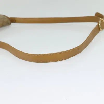 Pre-owned Celine Céline Macadam Beige Synthetic Shoulder Bag ()