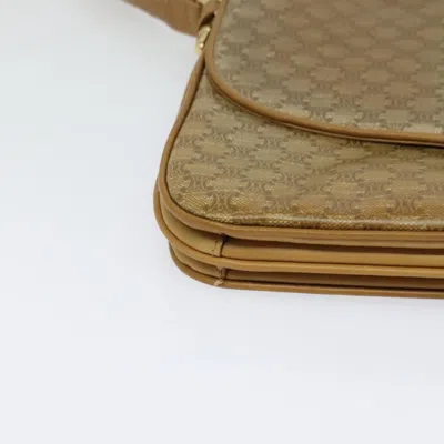 Pre-owned Celine Céline Macadam Beige Synthetic Shoulder Bag ()