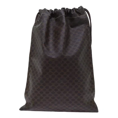 Pre-owned Celine Céline Macadam Brown Canvas Clutch Bag ()
